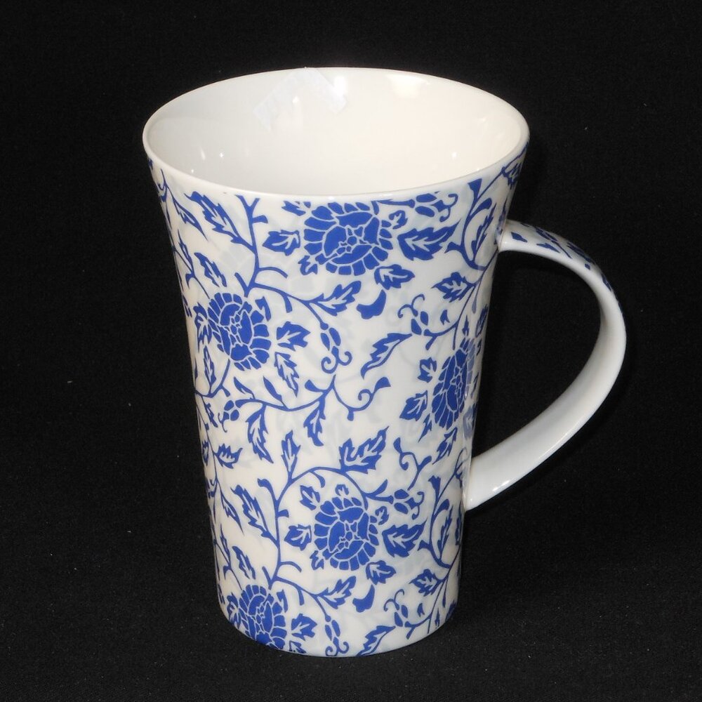 colorful coffee mug. Maxwell & Williams Blue Tapestry